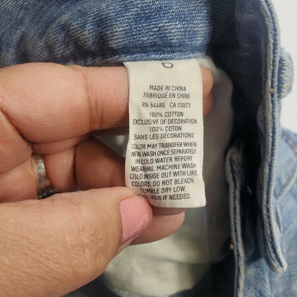 American Eagle Destroyed Denim Jean Shorts Size 6 Distressed - Picture 12 of 12